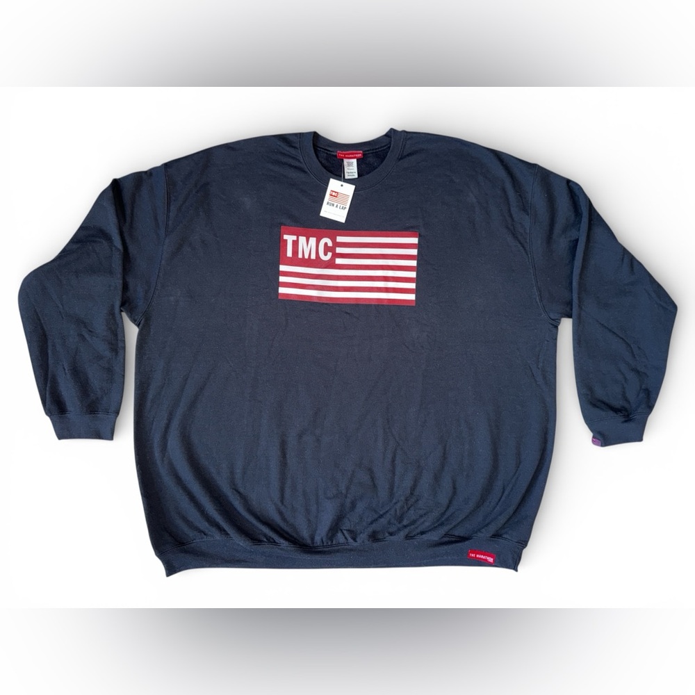 NWT The Marathon Clothing TMC Flag Crewneck Sweatshirt Black Men’s 5X NWT